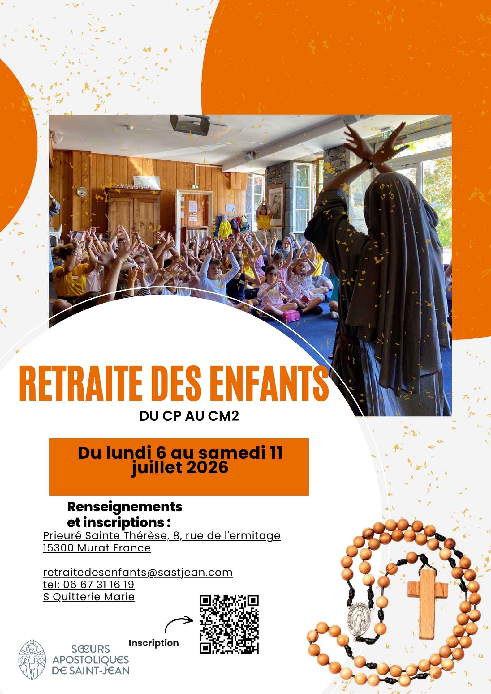 retraite des enfants juillet 2026